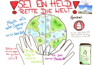 Vision: Wir wollen in einer sauberen, gesunden und müllfreien Welt leben. World Cleanup Day