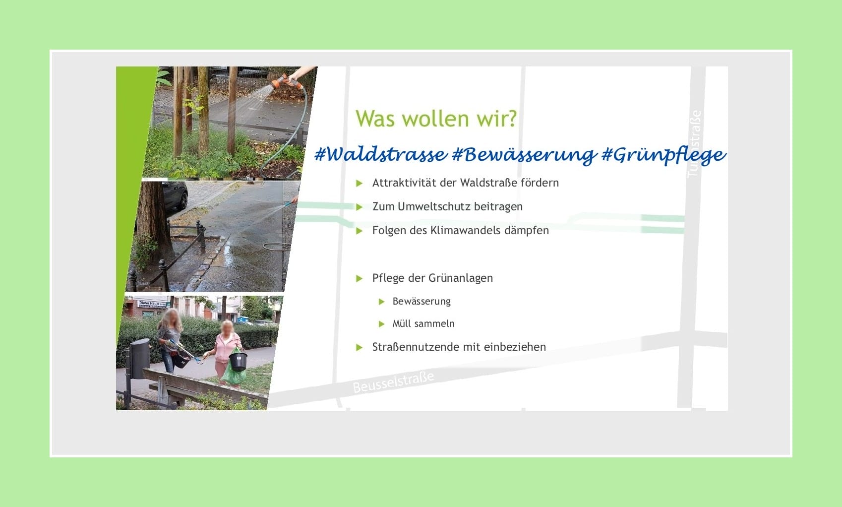 World Cleanup Day in der Moabiter Waldstraße (Berlin)