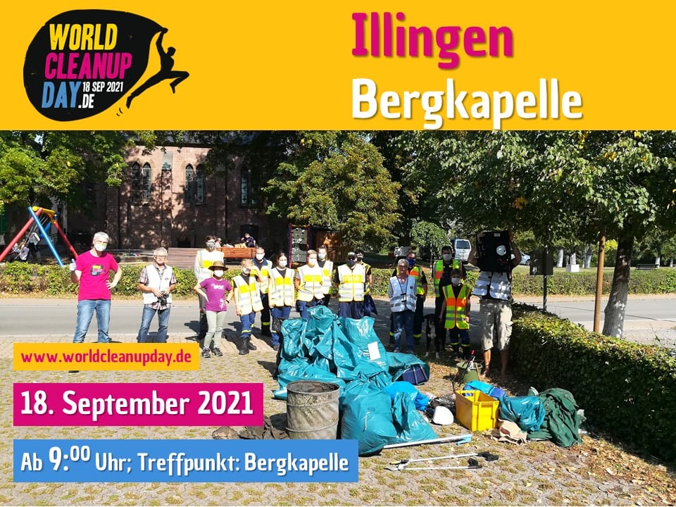 World Cleanup Day mit der Kapellenmannschaft Illingen (Saarland)