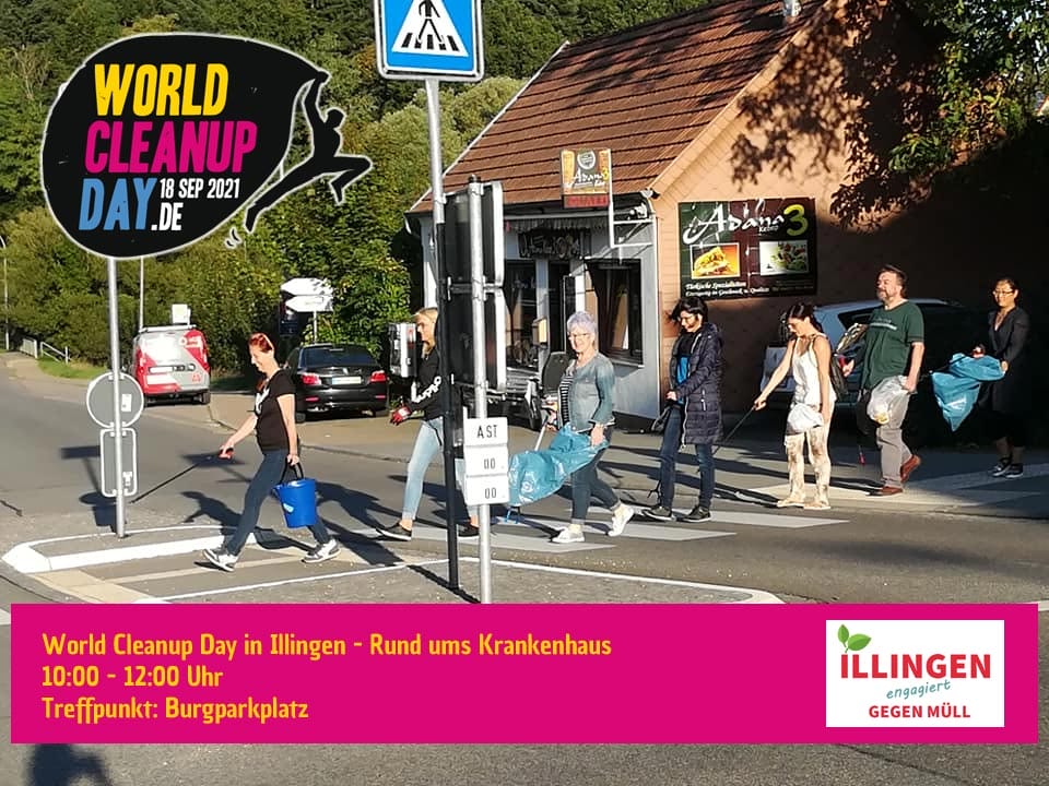 World Cleanup Day rund um die Reha-Klinik Illingen (Saarland)