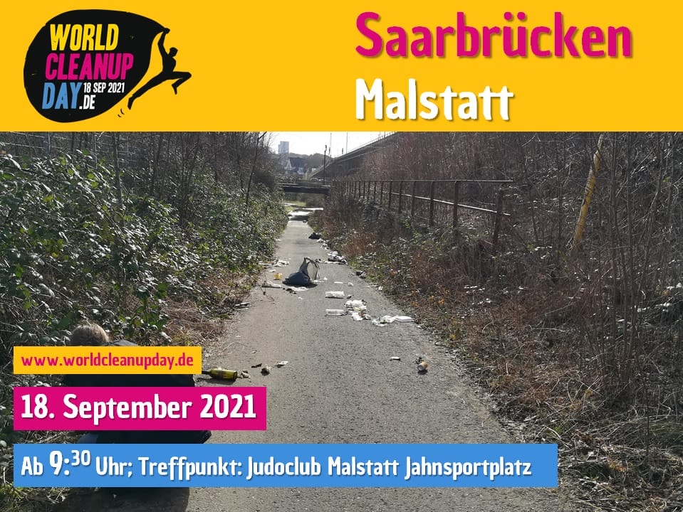 World Cleanup Day mit dem Judoclub Malstatt - (Saarland)