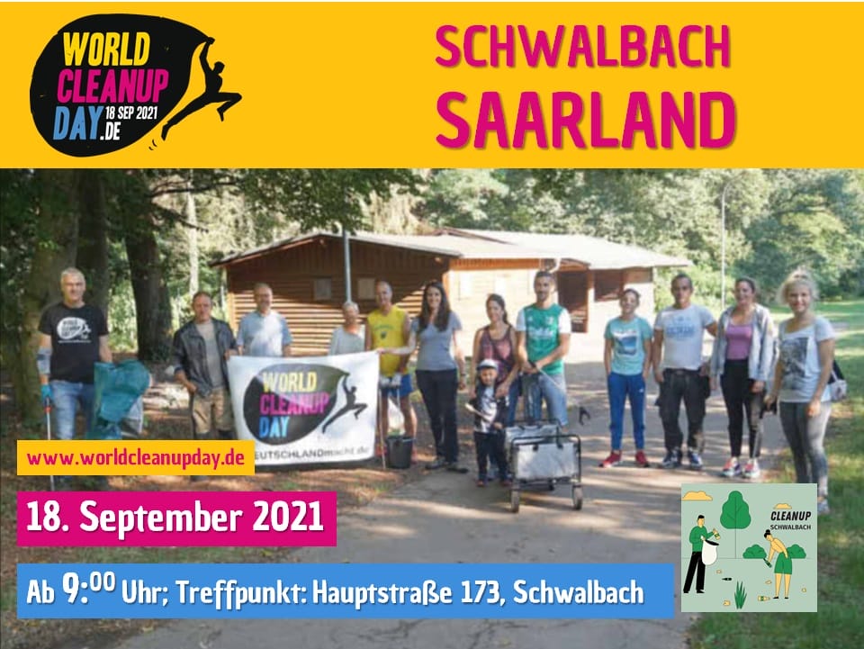Müll sammeln in Schwalbach - (Saarland)