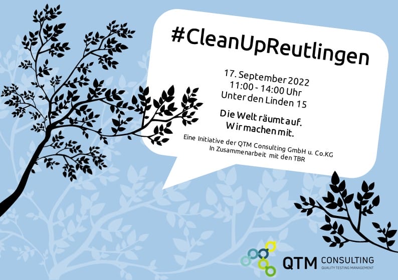 QTM bringt den World Cleanup Day nach Reutlingen (Baden-Württemberg)