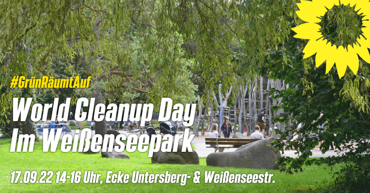 #GrünRäumtAuf. Cleanup im Weißenseepark (Bayern)
