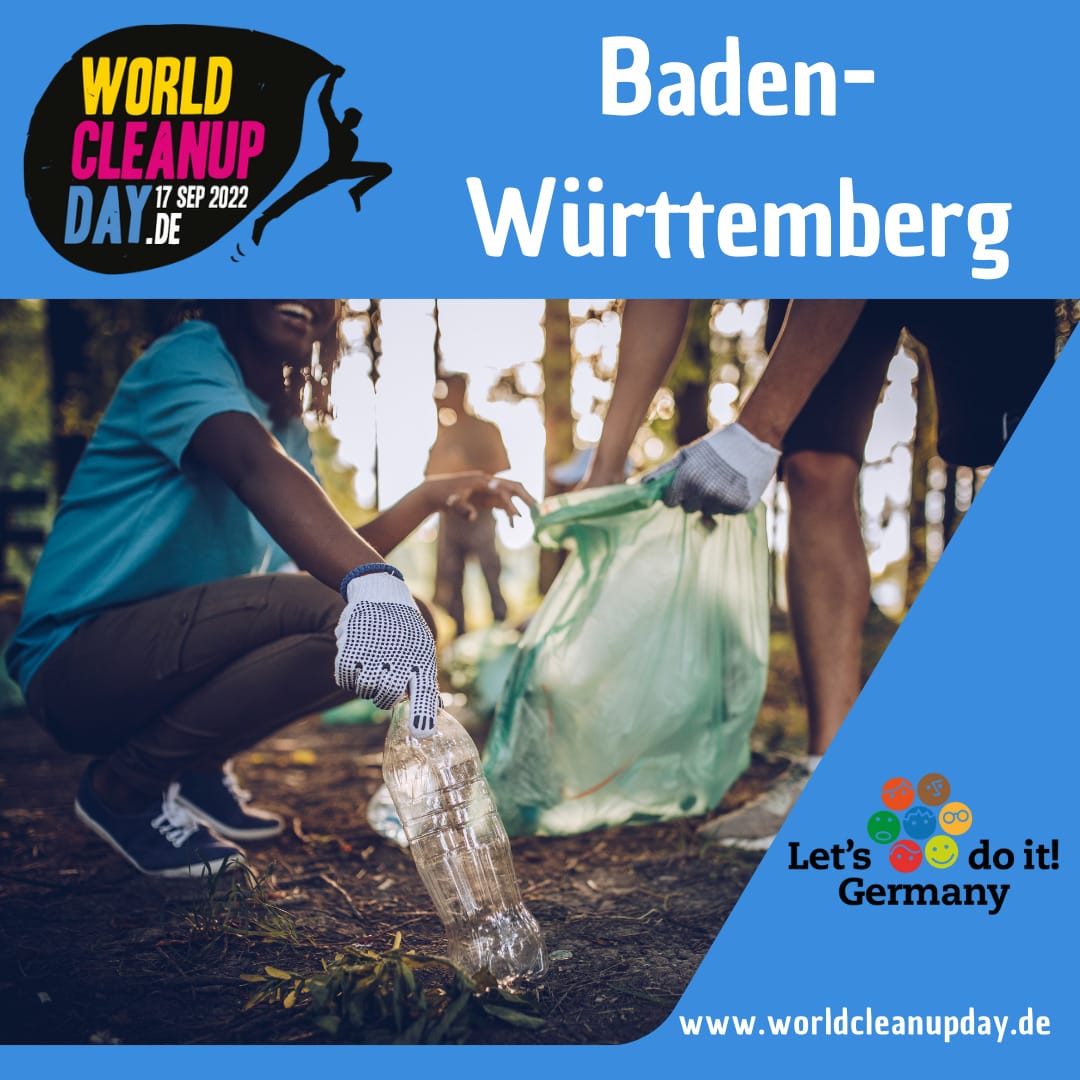#gemeinsamfürmorgen am World Cleanup Day in Reutlingen (Baden-Württemberg)
